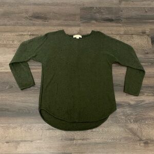 Michael Michael Kors green olive wool cotton blend sweater women's fall | size M